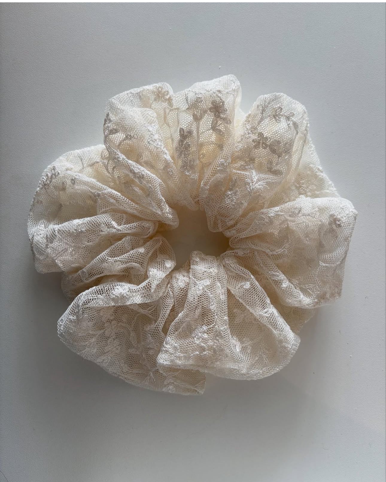 Lace Bride Scrunchie